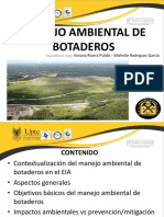 Exposicion Final de Manejo Ambiental de Botaderos