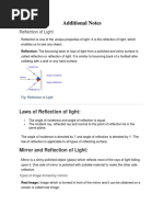 Additional Notes - Light