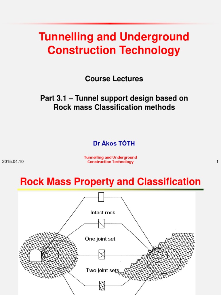 Tunnels - 2015-04-10 - Toth - 2-Temporary Support Design Based On RMR ...