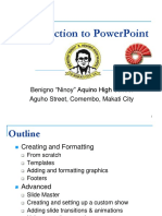 Introduction To Powerpoint: Benigno "Ninoy" Aquino High School Aguho Street, Comembo, Makati City