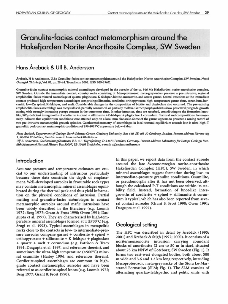 Granulite Facies PDF | PDF | Minerals | Rocks
