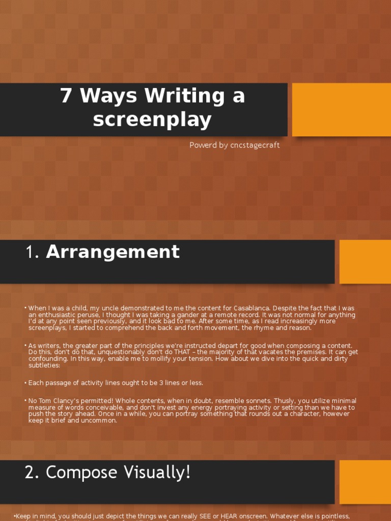 7 Essential Screenwriting Tips | PDF | Screenplay | Leisure