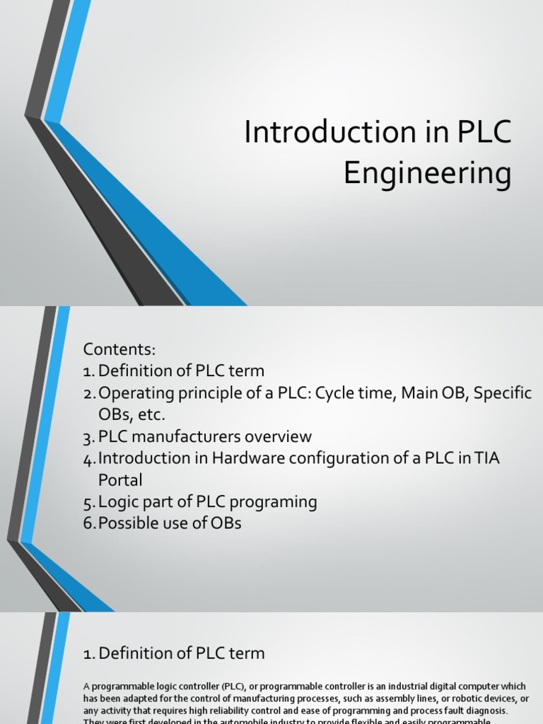 An Introduction to Programmable Logic Controllers (PLCs): Hardware ...