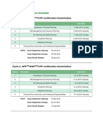 Cycle 1, AFP /awp /CFP Certification Examination