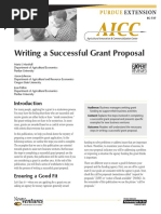 Writing a Successful Grant Proposal