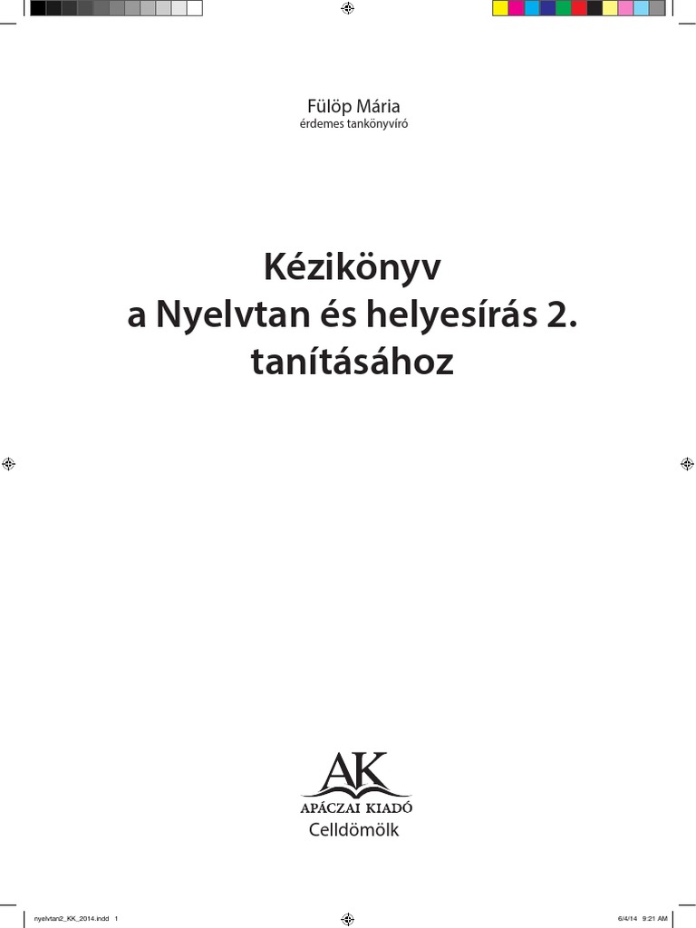 Kézikönyv a Nyelvtan és helyesírás 2. tanításához.pdf | PDF