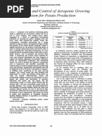 Monitoring and Control of Aeroponic Growing System For Potato Production
