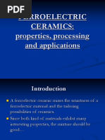 Ferroelectric Ceramics: Properties, Processing and Applications