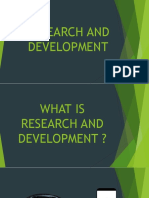 RESEARCH and Development MIS