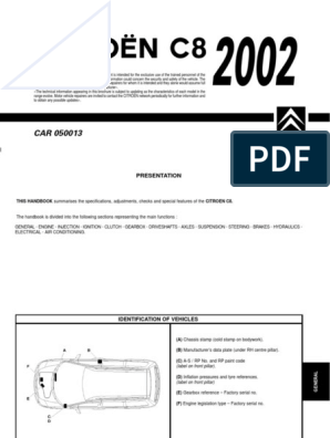 C8 2002 | Pdf | Belt (Mechanical) | Engines