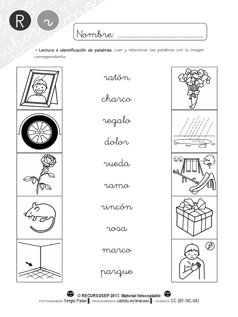 Cartilla Lectura Recursosep Letra R Actividades Pdf