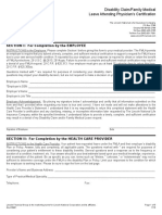 AM Cert Disability FMLA GLA 10981 PDF