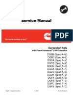 Cummins Onan DGFA Generator Set With Power Command 2100 Controller Service Repair Manual PDF