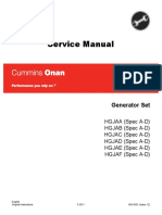 Cummins Onan HGJAC Generator Set Service Repair Manual PDF