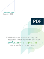 Rapid Evidence Assessment of The Research Literature On The Effect of Performance Appraisal On Workplace Performance Tcm18 16902
