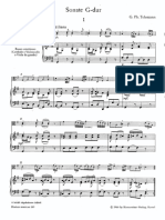 Sonate G-dur by Telemann for viola da gamba