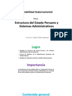 Estructura Del Estado Peruano y Sistemas Administrativos
