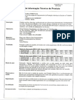 Ficha de Informações Técnicas Do Produto - Protetor Auricular - 3M