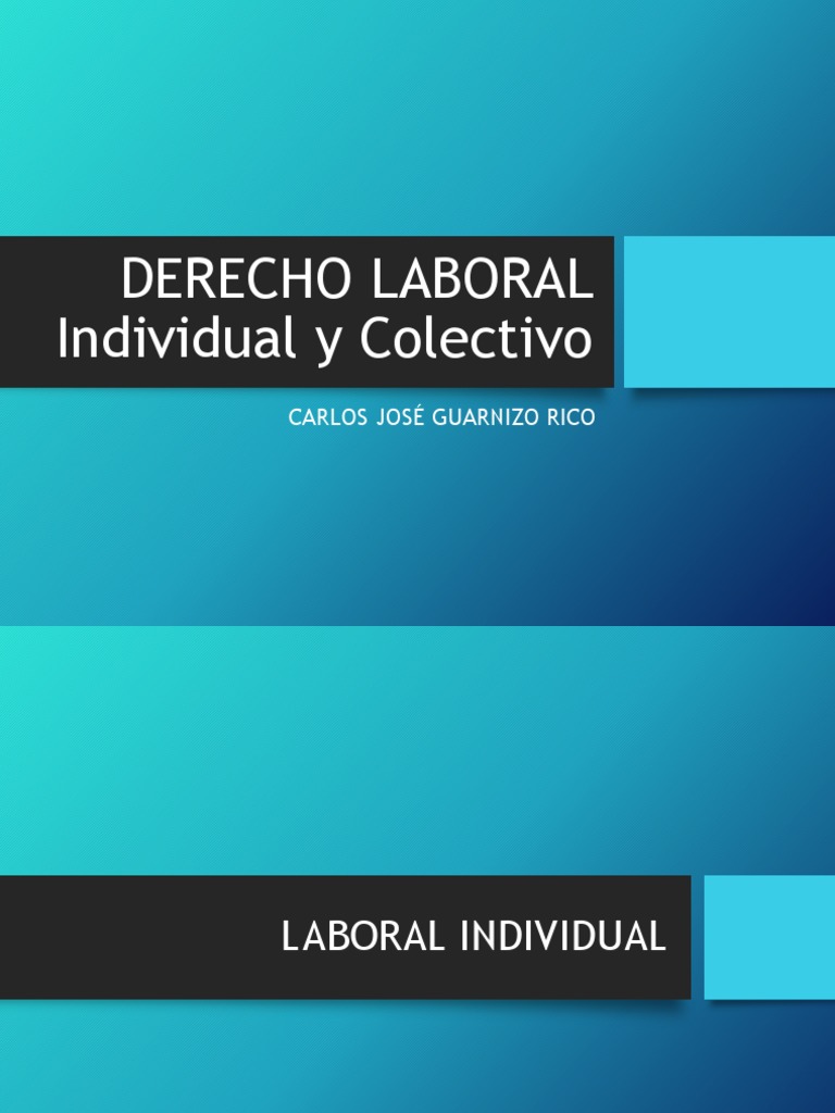 Derecho Laboral En Colombia Pdf Pdf Derecho Laboral Salario