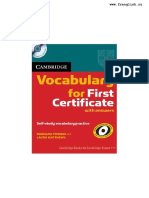 Cambridge Vocabulary For First Certificate PDF