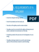 Essential Requirements of A Spillway