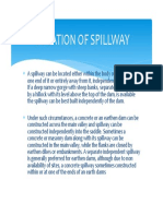 Location of Spillway