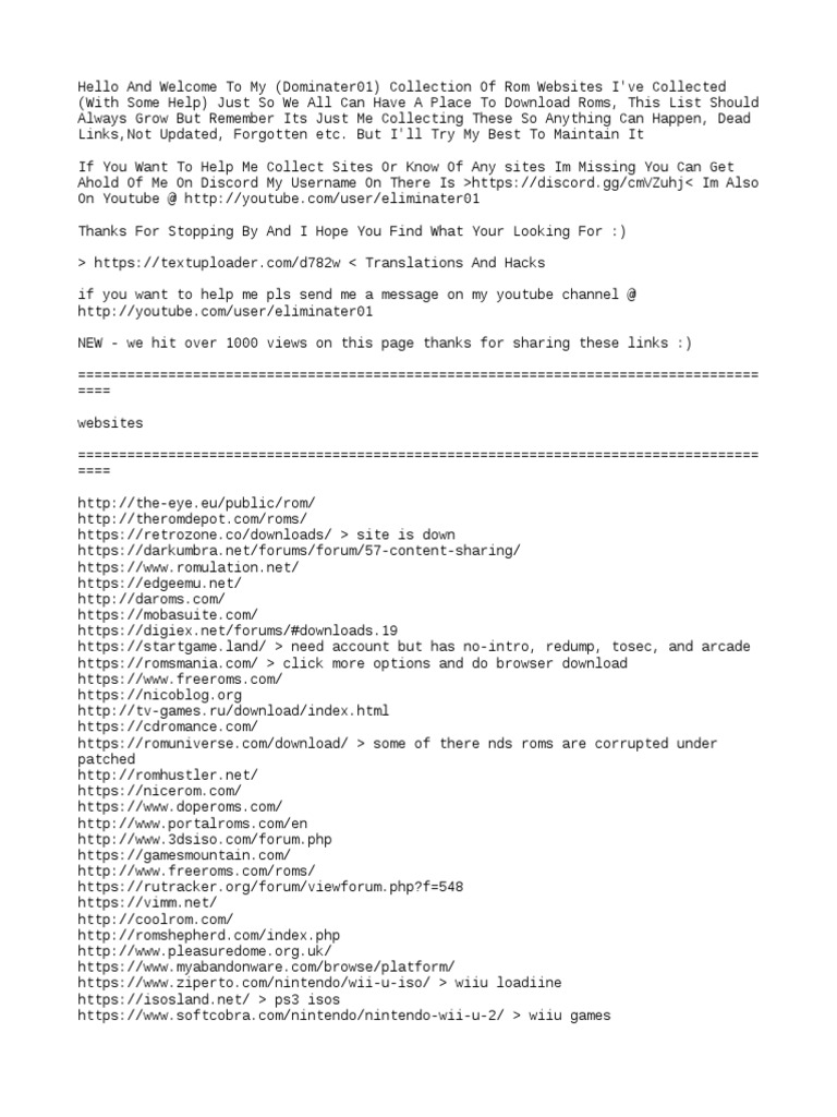 Rom Sites Nintendo Video Game Consoles