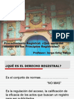 Clase Principios Registrales Jorge Ortiz Pasco