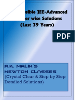 JEE Advanced 39 Years Chapterwise Solved Papers PDF