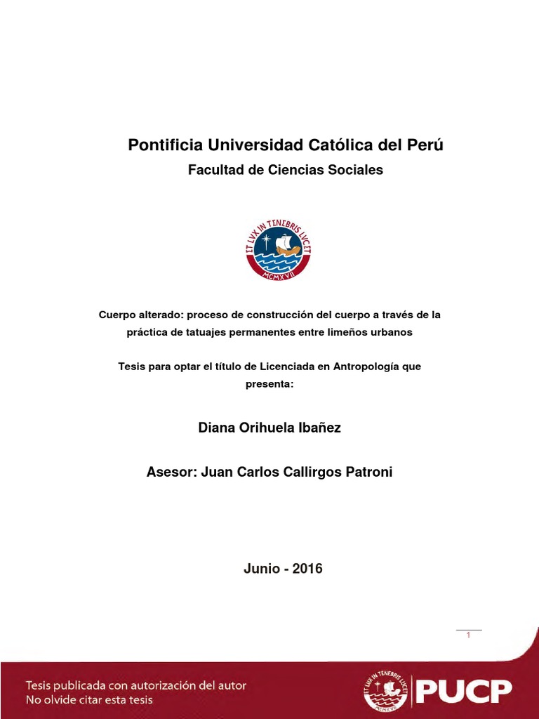 Tatuajes Urbanos en Lima | PDF | Tatuaje | Sociedad, image size:768x1024