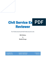Civil Service Exam Reviewer: For Professional and Sub-Professional Levels