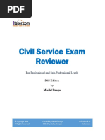 CS Prof. and Subprof. Exam | PDF | Test (Assessment) | Government ...