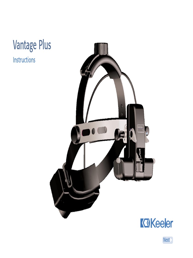 Keeler Vantage Ophthalmoloscope Instructions PDF Electrical