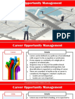 Career Opportunity Management: A Presentation by Holistic Solutions (PVT.) LTD