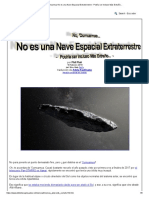 No, 'Oumuamua No Es Una Nave Espacial Extraterrestre - Podría Ser Incluso Más Extraño..