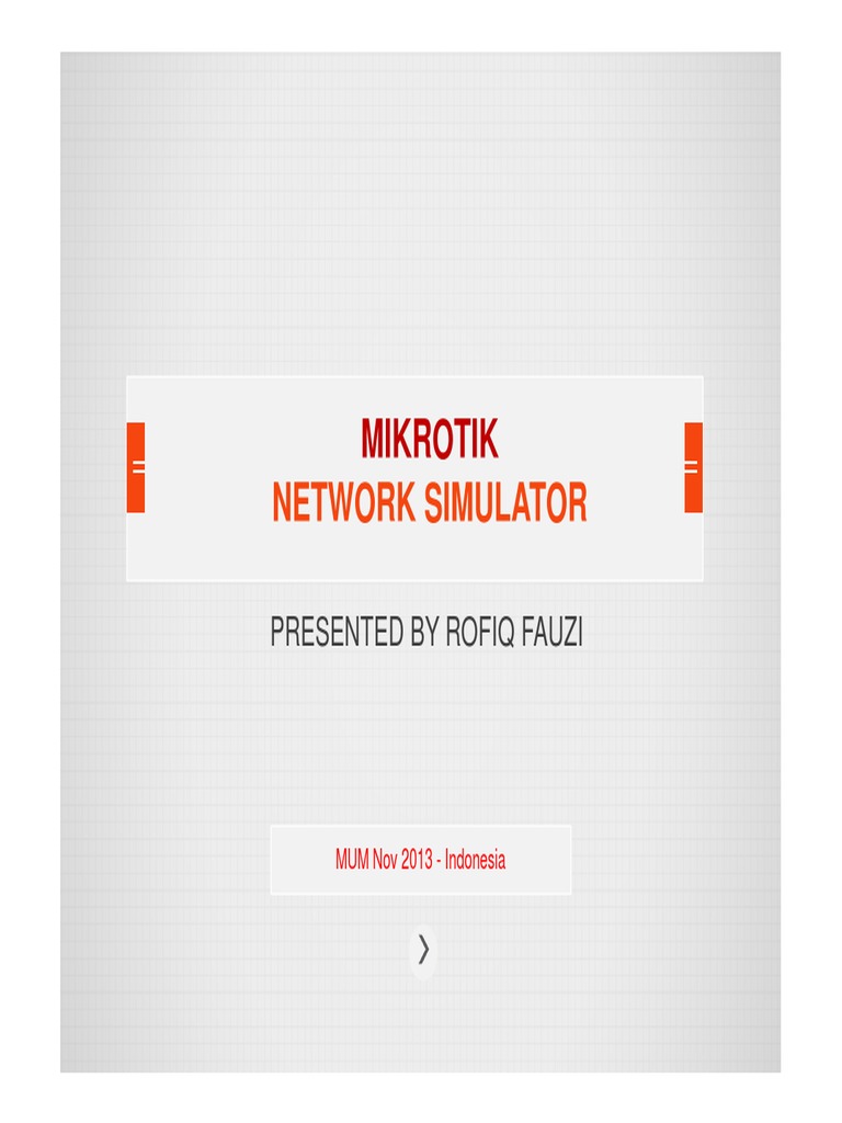 Mikrotik Network Simulator PDF | PDF | Personal Computers | Digital ...
