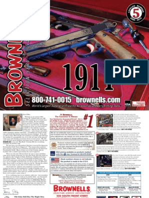 1911 Latest Catalouge 2019 - Brownells PDF | PDF | Firearm Components |  Weapon Design