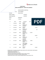 Constancia Consulta de Ultimos Movimientos - Cuenta de Ahorros PDF