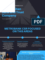 Metropolitan Bank and Trust Company: Corporate Social Responsibility of