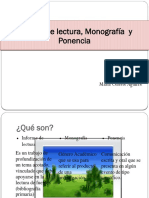 Monografía Informe y Ponencia