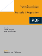 Ulrich Magnus, Peter Mankowski-Brussels I Regulation (European Commentaries On Private International Law) (2007) PDF