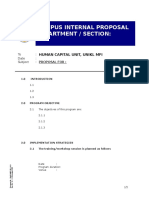Campus Internal Proposal Department / Section:: Human Capital Unit, Unikl Mfi