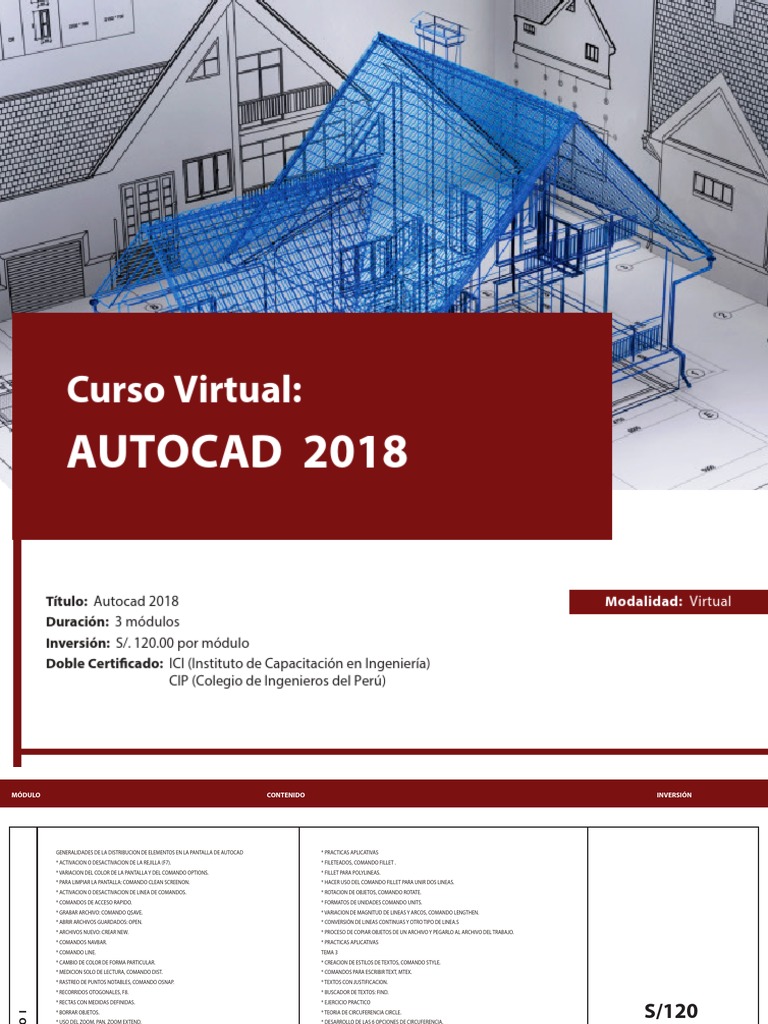 Curso Virtual de Autocad 2018 | PDF | Tarjeta de débito | Gestión de ...