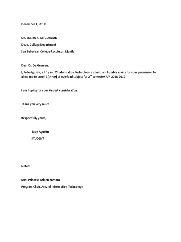 Student Overload Request | PDF