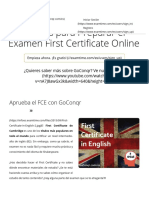 5 Ideas para Preparar El Examen First Certificate Online