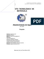 6.0.-Memoria Descriptiva de Proyecto de Abastecimiento de Agua.