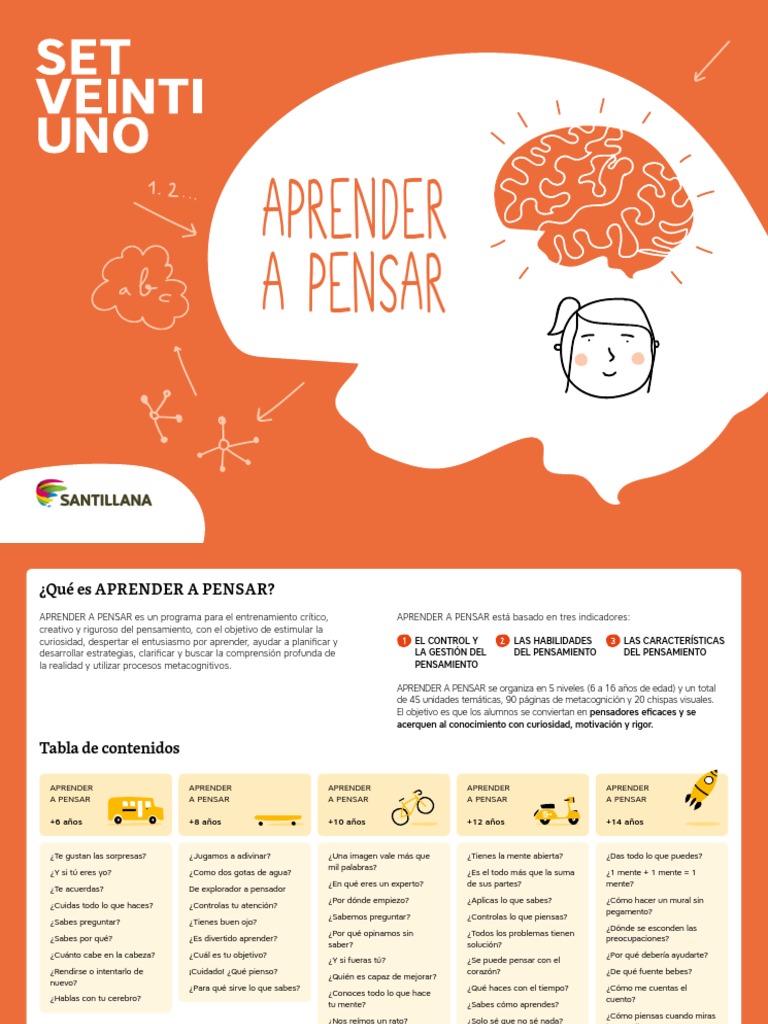 Guia para Aprender A Pensar | PDF | Teoria de la mente | Aprendizaje