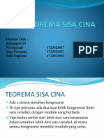 PPT Teori Bilangan Teorema Sisa Cina