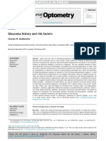 Glaucoma History and Risk Factors: Review