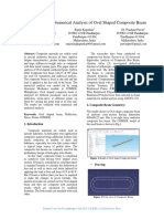 Analytical and Numerical Analysis of Ovel Shaped Composite Beam